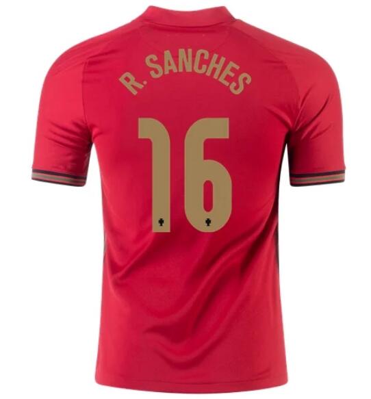 2020 EURO Portugal Home Kit Soccer Jersey RENATO SANCHES #16